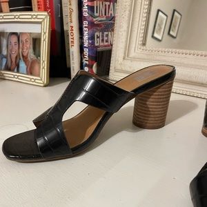 Dolce vita black kitten heels, size 8